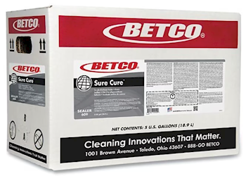 SEALER, BETCO SURE CURE, 5 GALLON BIB