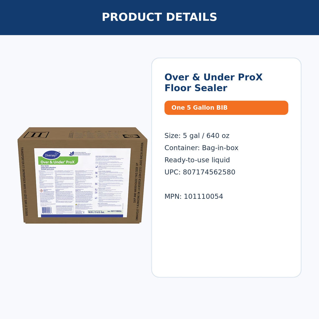 Diversey Over and Under ProX floor sealer – product details