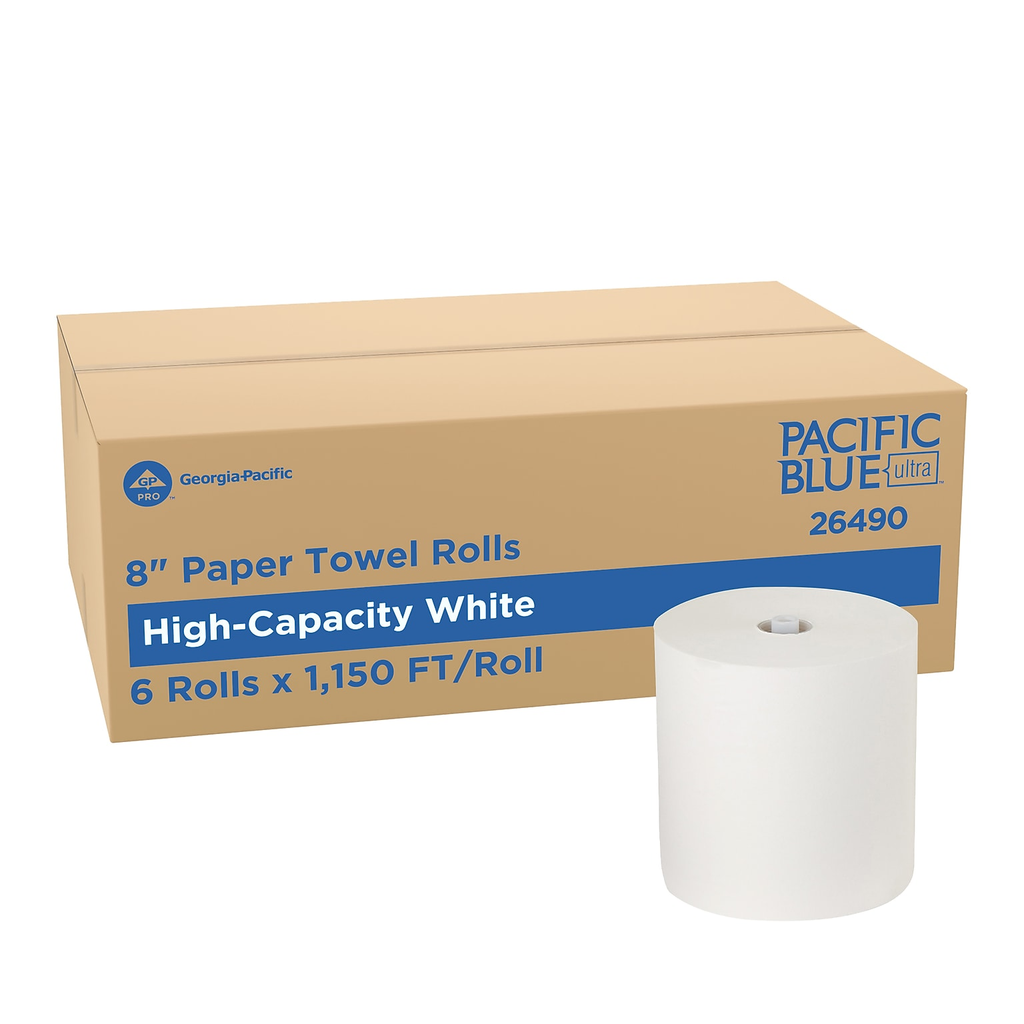 Georgia-Pacific Pacific Blue Ultra White Towels, 1,150 ft, 6 Rolls