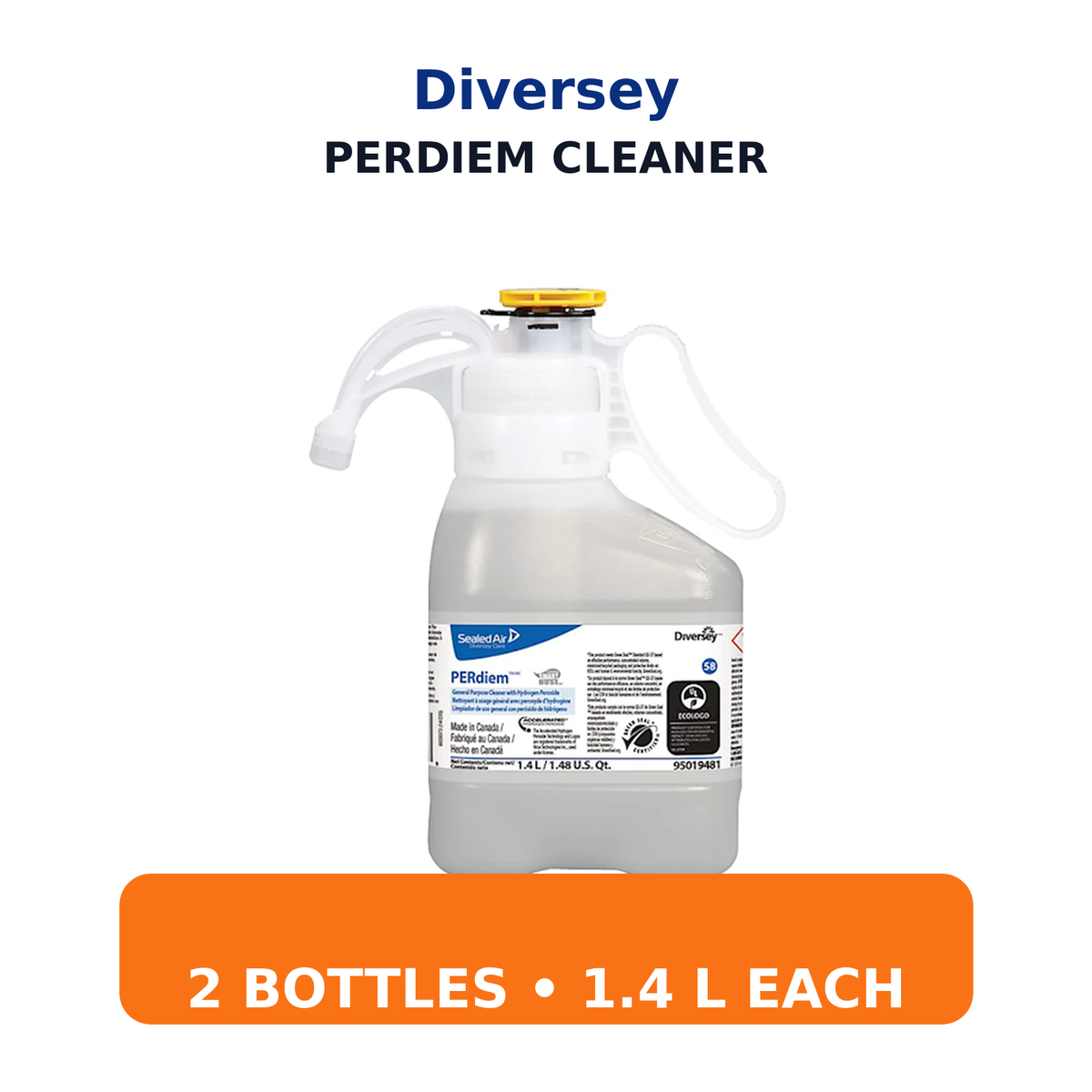 Diversey PERdiem SmartDose Cleaner package quantity and what you receive