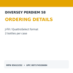 Diversey PERdiem J-Fill MPN 95613252, UPC and supplier SKU 331368