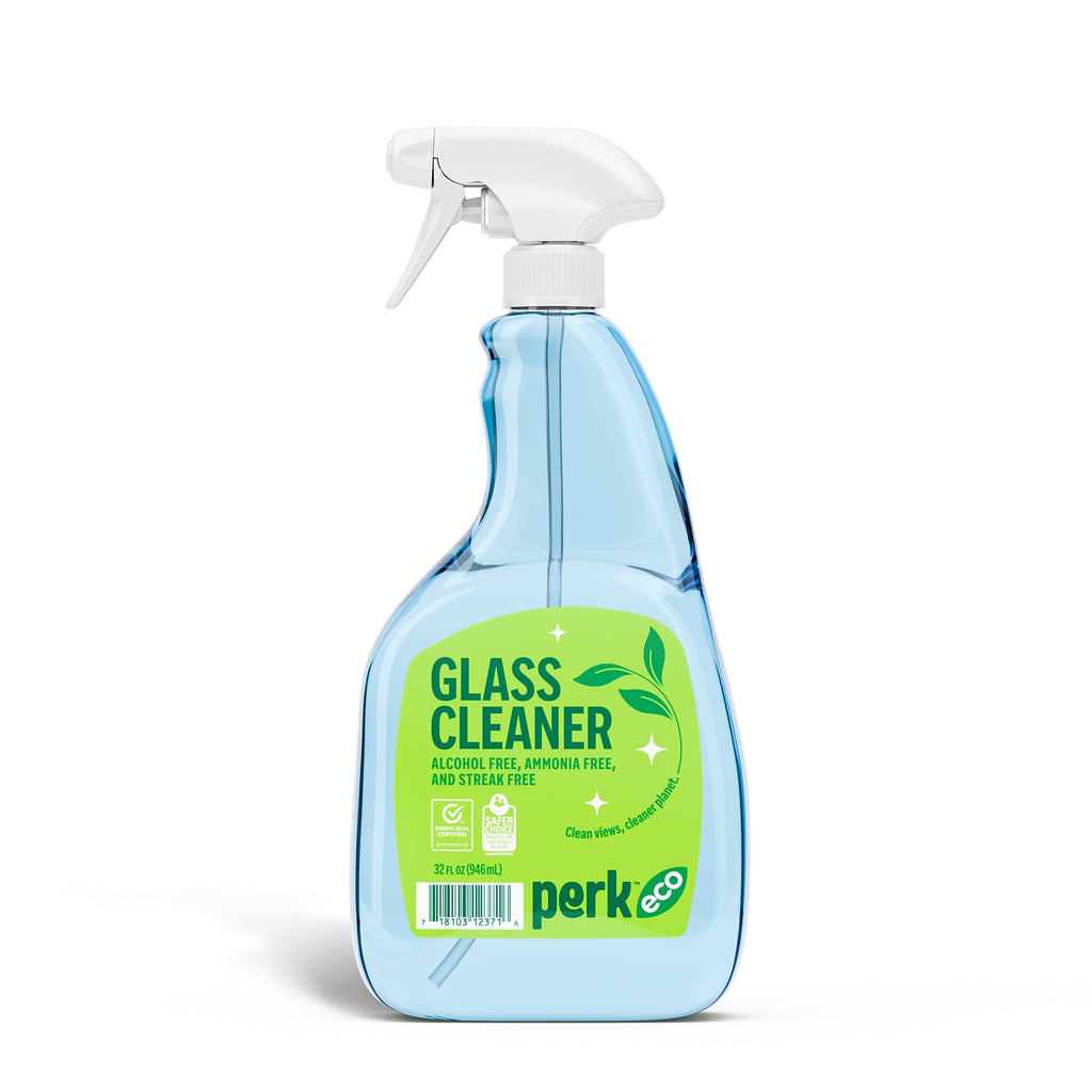 Perk Eco Glass Cleaner, Citrus, 32 oz, 12/Case