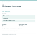 Perk Multipurpose Cleaner Spray, 32 oz – 8-Bottle Pack – Uses and product specifications