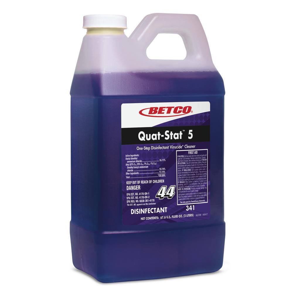 Betco Quat-Stat 5 3414700 2 L FastDraw concentrate bottle