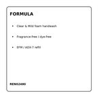 REN02480 Clear and Mild formula and dispenser information
