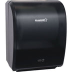 Renown REN05175-WB electronic roll towel dispenser, black translucent
