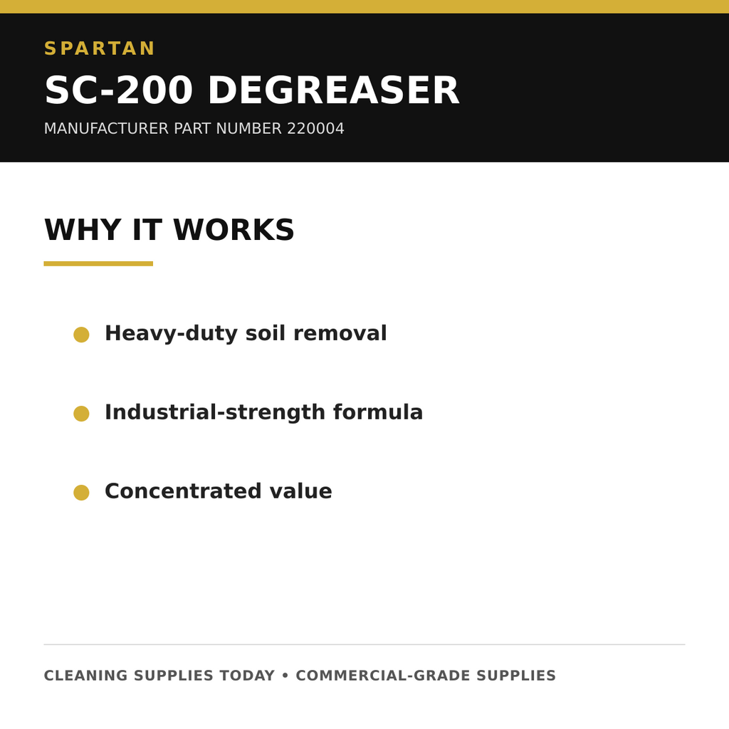 Spartan SC-200 220004 performance benefits