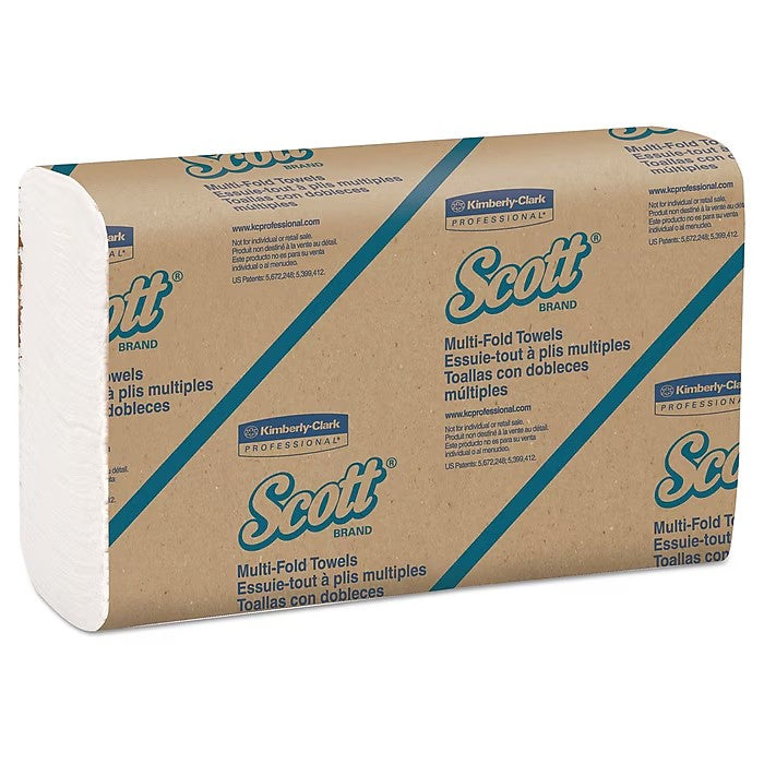 Scott Essential White Multifold Towels, 250/Pack, 12/Case – MPN 03650