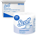 Scott Essential Toilet Paper, 1-Ply, 1,210 Sheets, 80 Rolls