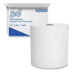 Scott Essential 02000 white high-capacity hardwound paper towels, 6 case