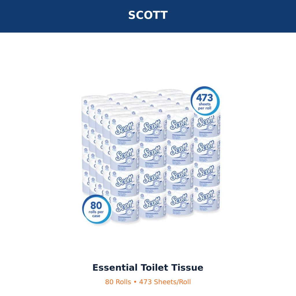 Scott Essential 2-ply toilet paper 80-roll case MPN 13217 – product image