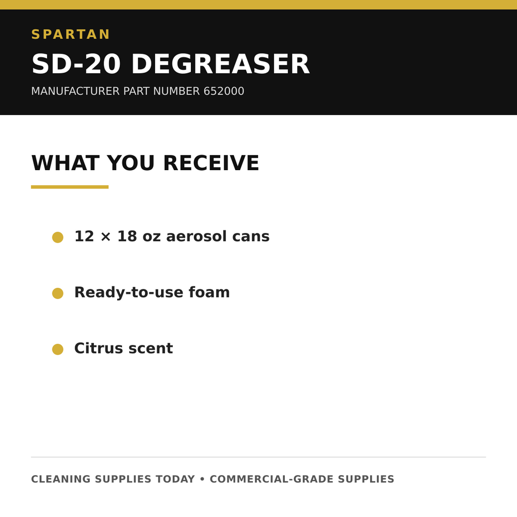 Spartan SD-20 package quantity