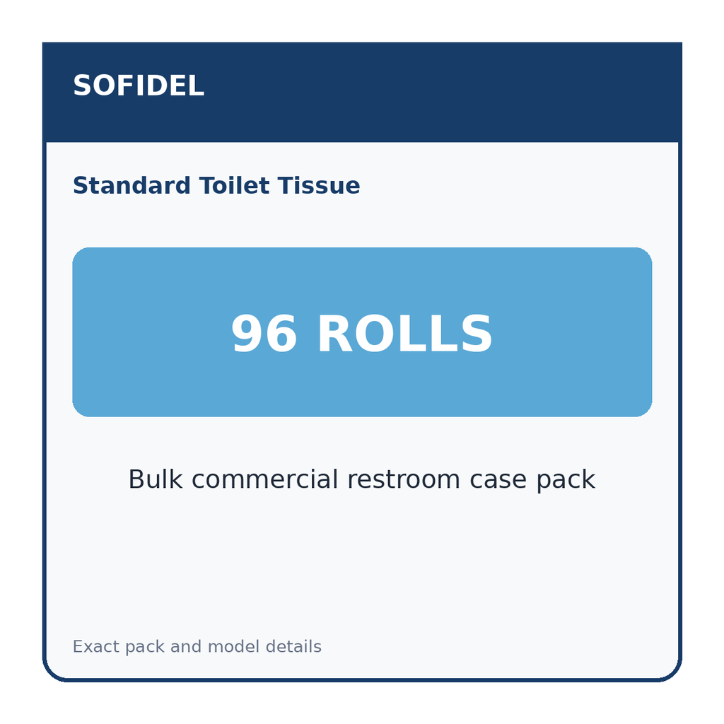 Sofidel 410010 case pack: 96 rolls