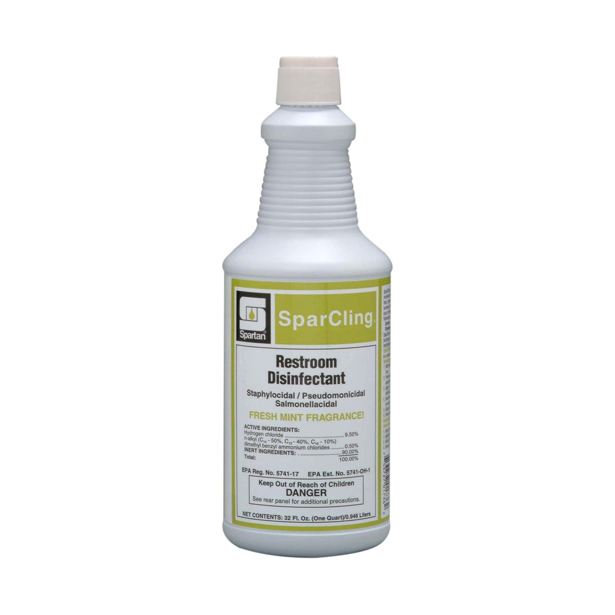 Spartan SparCling acid restroom disinfectant — product on white background