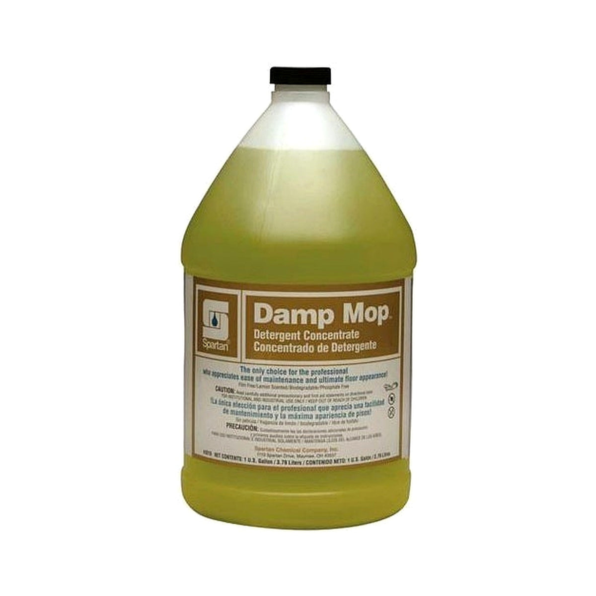 Spartan Damp Mop 1 gallon neutral floor cleaner on white background