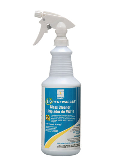 Spartan BioRenewables Waterfall Glass Cleaner 32 oz trigger bottle, MPN 323903
