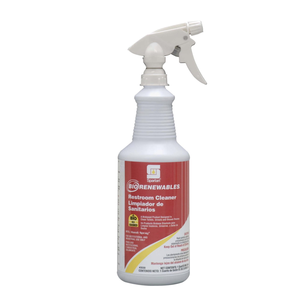 Spartan BioRenewables 353003 citrus acid restroom cleaner, 1 quart, 12 case