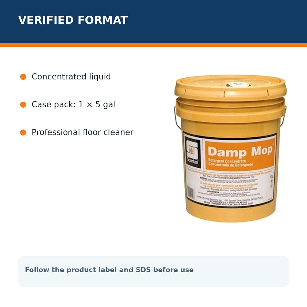 Spartan Damp Mop 5 gallon verified product format