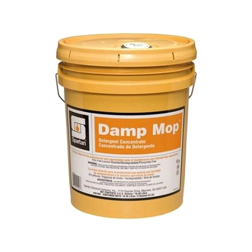 Spartan Damp Mop 5 gallon neutral floor cleaner pail on white background