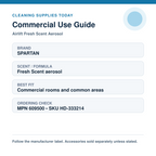 Spartan Airlift Fresh Scent aerosol 609500 commercial use and ordering guide