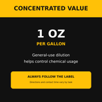 Spartan BNC-15 general-use dilution, one ounce per gallon; follow product label