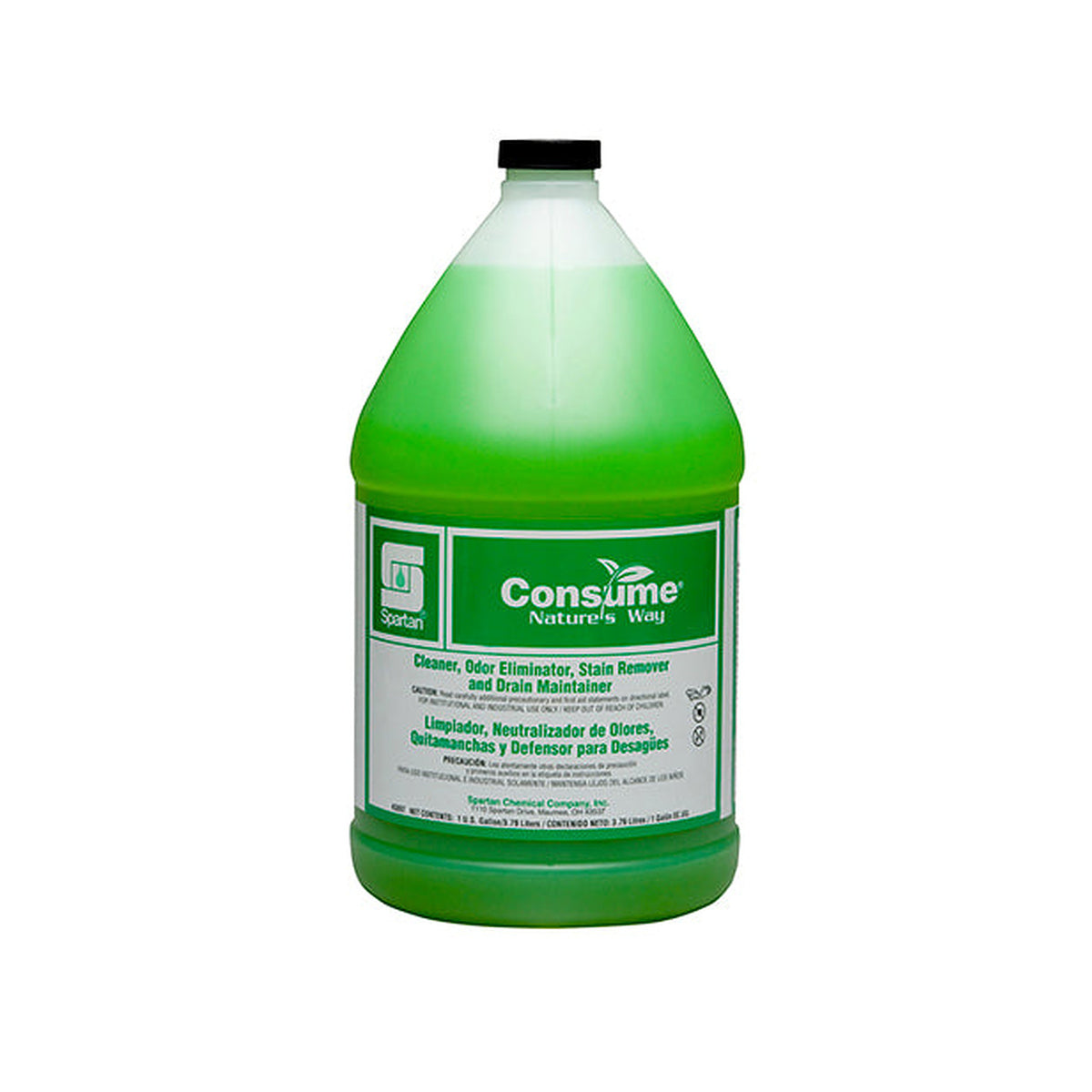 Spartan Consume 309704 Vanilla enzyme cleaner and odor eliminator, 1-gallon jug, four per case