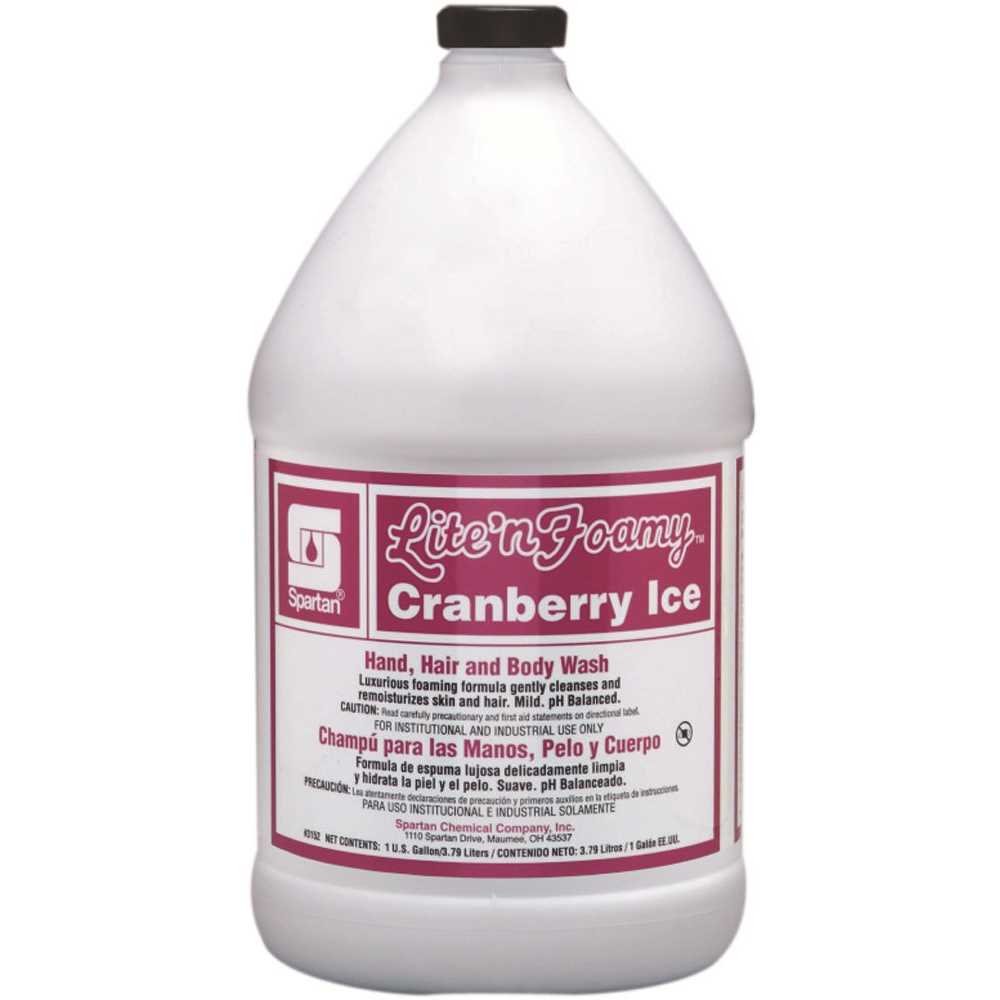 Spartan Lite’n Foamy Cranberry Ice Hand Soap, 1 gal, 4/Case — product photo