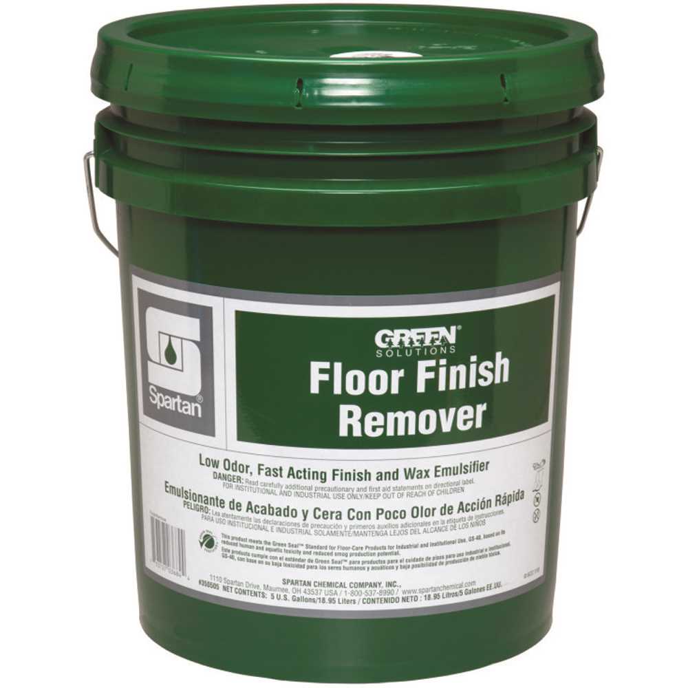 Spartan Green Solutions Floor Finish Remover, 5 gal — product photo