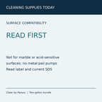 Spartan Clean by Peroxy two-gallon bundle care information