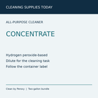 Spartan Clean by Peroxy two-gallon bundle formula information