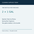 Spartan Clean by Peroxy two-gallon bundle pack information