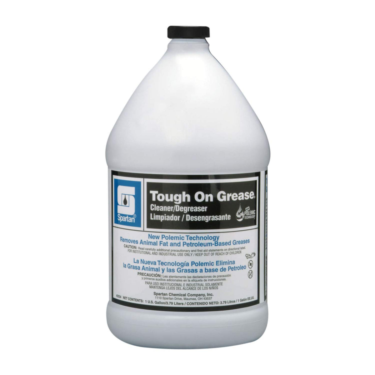 Spartan Tough On Grease non-butyl cleaner and degreaser, one-gallon bottle, MPN 2034-04
