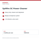 spitfire product features and specifications