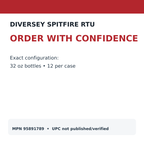 Diversey Spitfire RTU MPN 95891789 ordering details