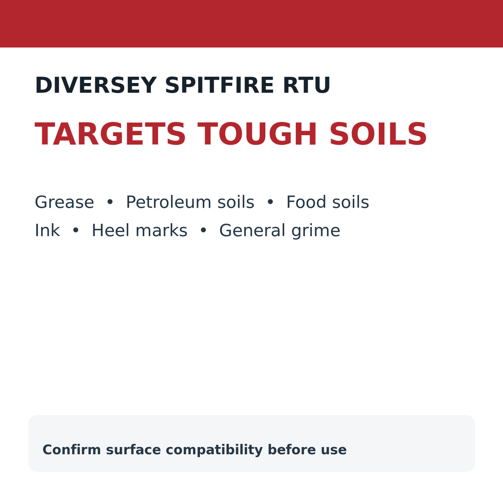 Diversey Spitfire RTU soil and stain applications