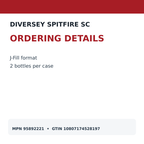 Diversey Spitfire SC MPN 95892221 and GTIN details