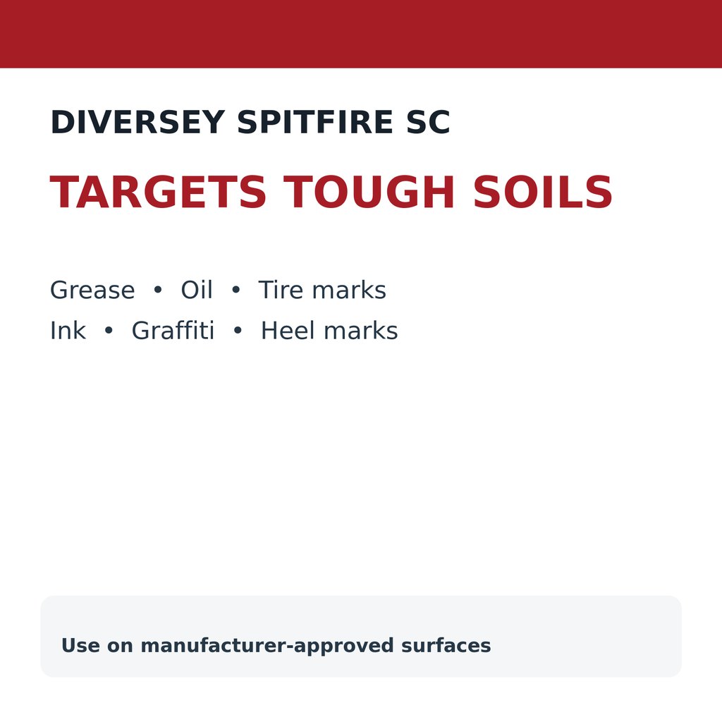 Diversey Spitfire SC heavy-duty cleaning applications