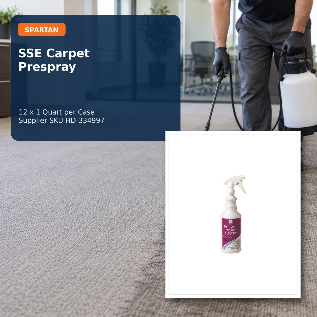 Spartan SSE Carpet Prespray, Citrus, 1 Qt, 12/Case – 01 hero