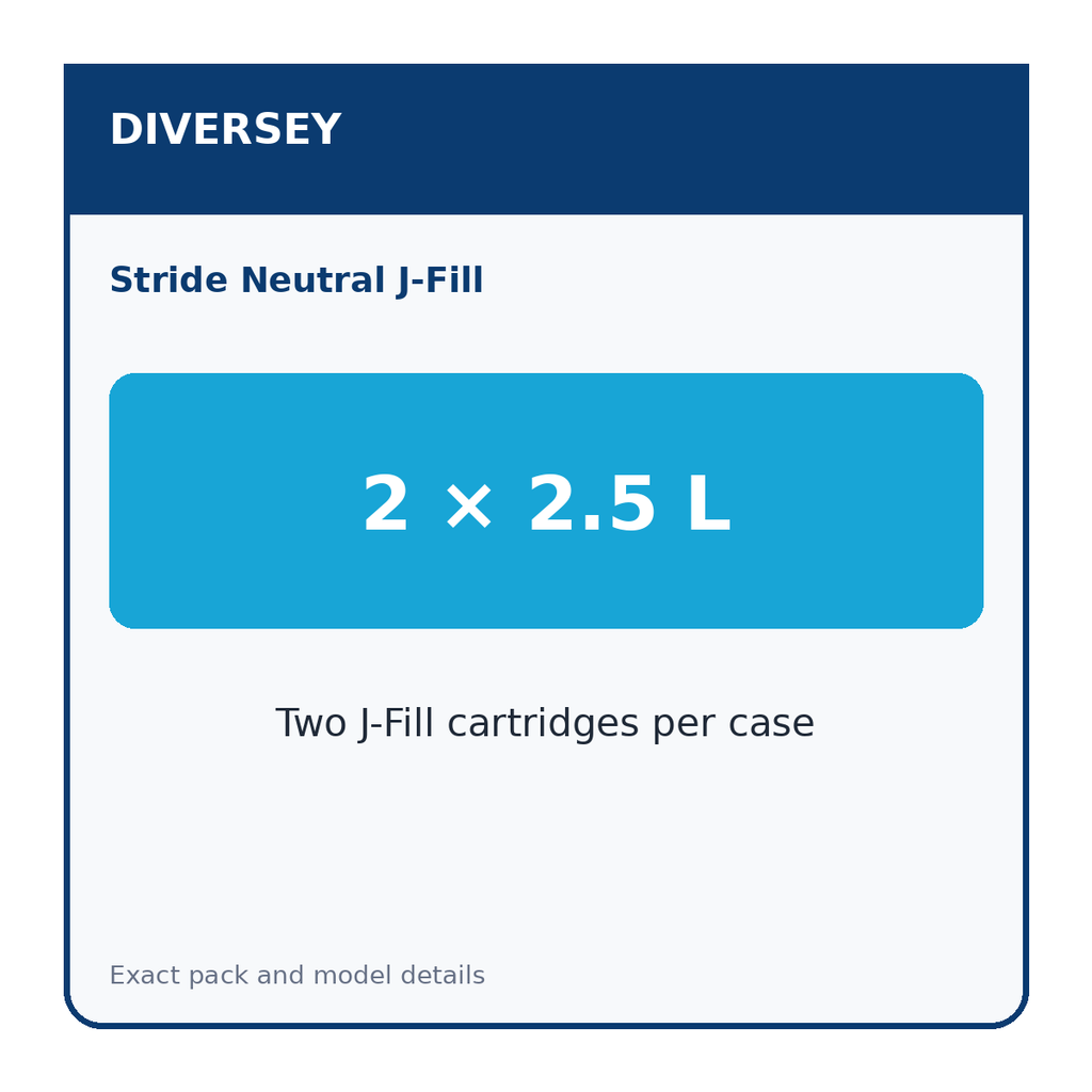 Diversey Stride Neutral J-Fill specification 2 of 5