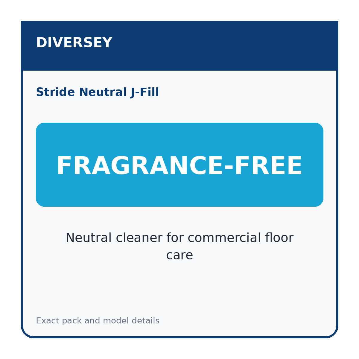 Diversey Stride Neutral J-Fill specification 3 of 5