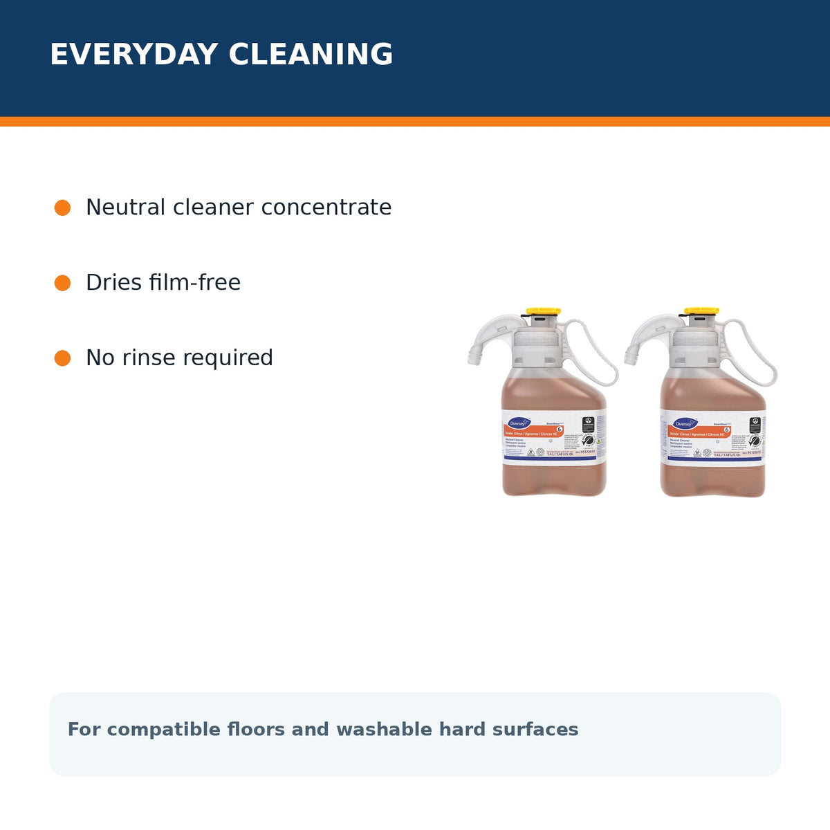 Diversey Stride SmartDose everyday cleaning benefits