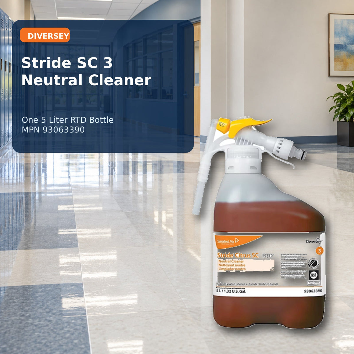 Diversey Stride SC 3 neutral cleaner – product hero