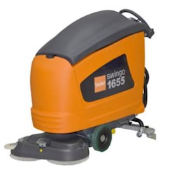 TASKI swingo 1655 XD Plus full-size auto scrubber with flooded battery