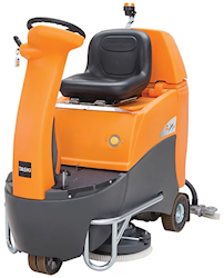 TASKI swingo 2500B 28 inch ride-on auto scrubber with pad driver