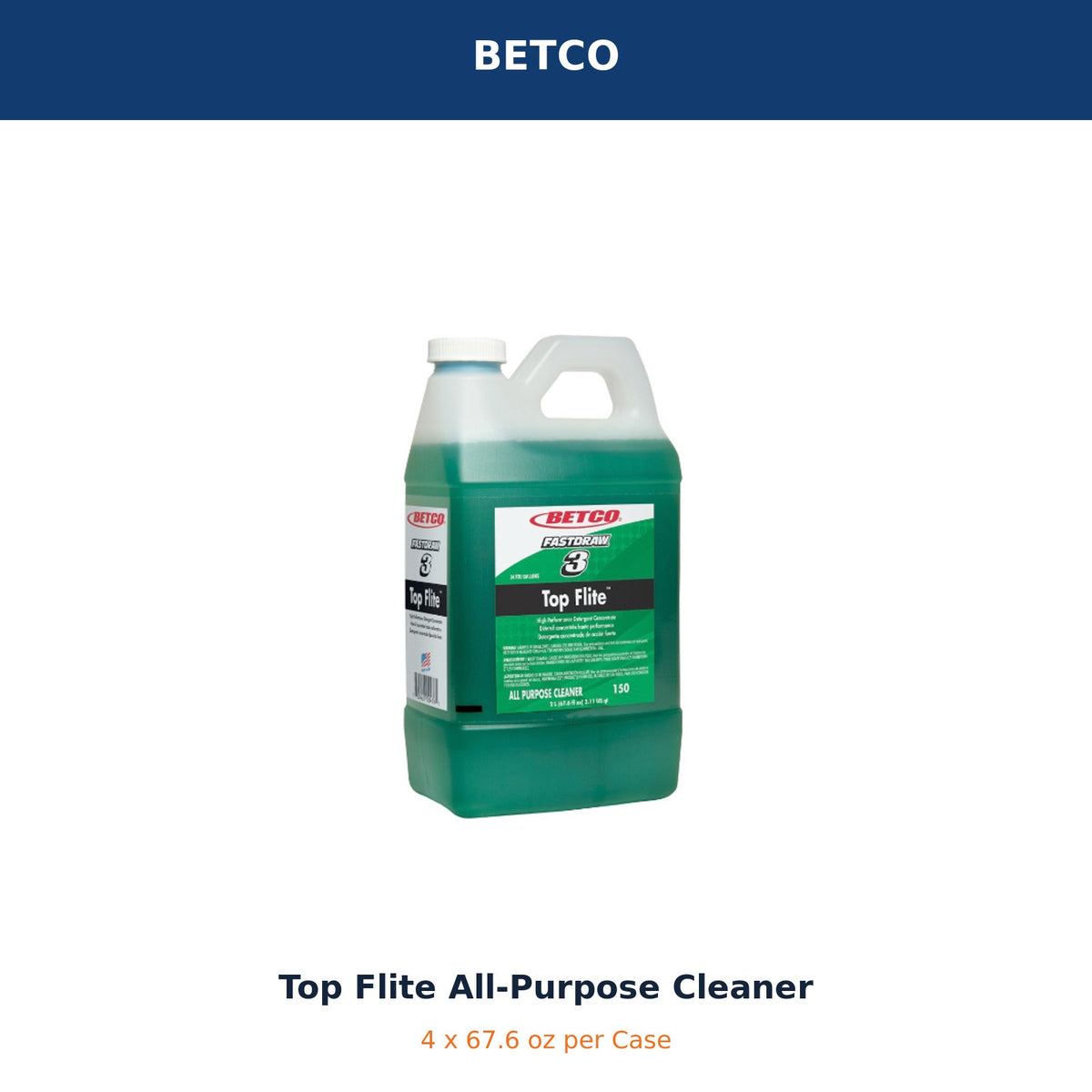 Betco Top Flite FastDraw all-purpose cleaner – product hero