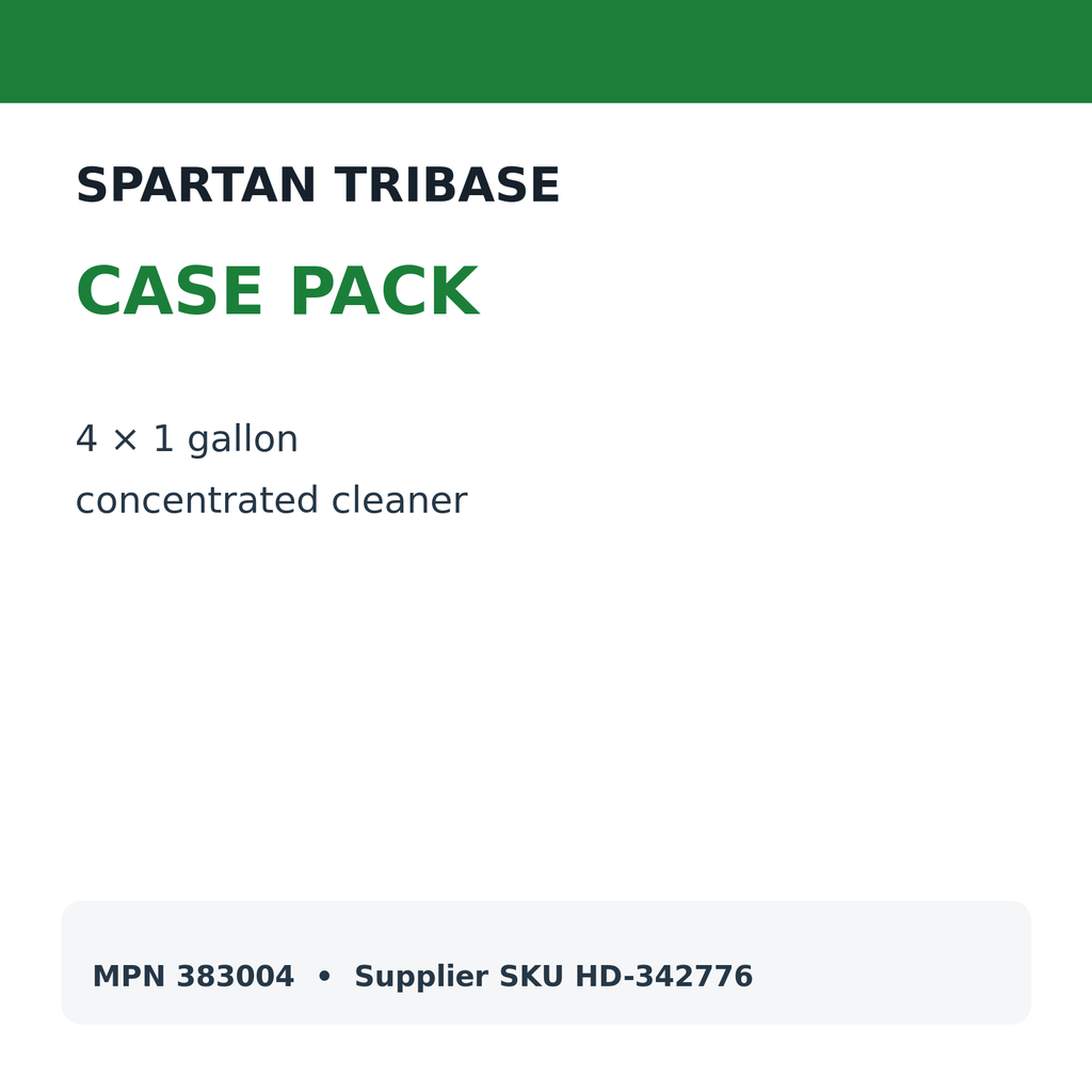 Spartan TriBase case pack: four 1-gallon bottles
