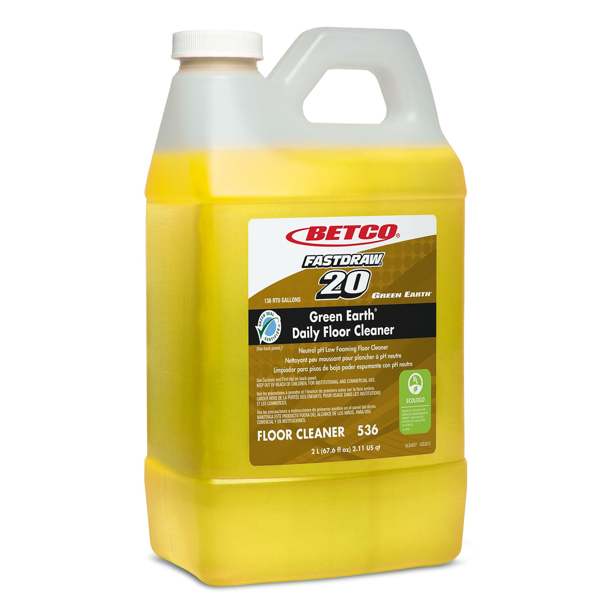 Betco Green Earth Daily Floor Cleaner 5364700 2 L bottle front view