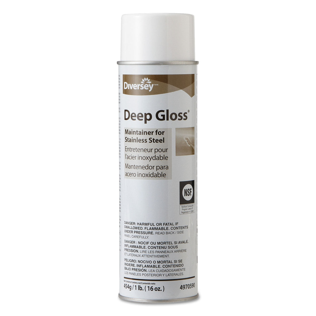 Diversey Deep Gloss 94970590 16 oz aerosol can front view