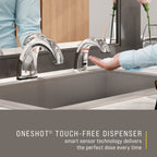 Rubbermaid OneShot 1938171 polished chrome foam dispenser official alternate view