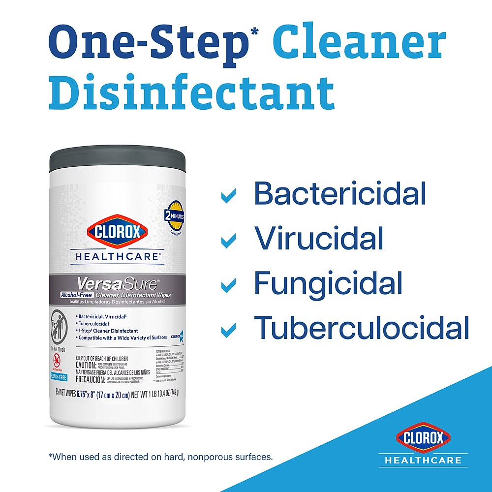 Clorox Healthcare VersaSure 31758 wipes product information